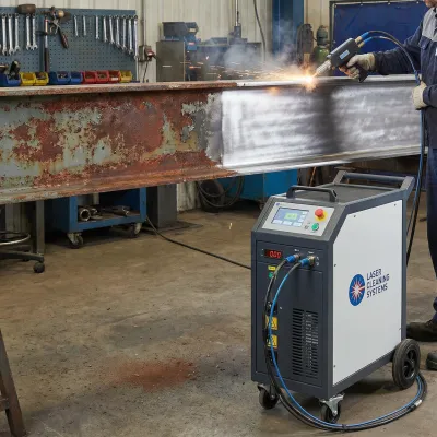 mobile laser cleaning machine